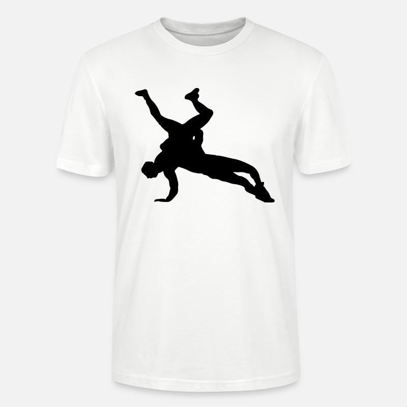 Conception de silhouette de lutte - T-shirt bio CRAFTER Stanley Stella Unisexe - blanc