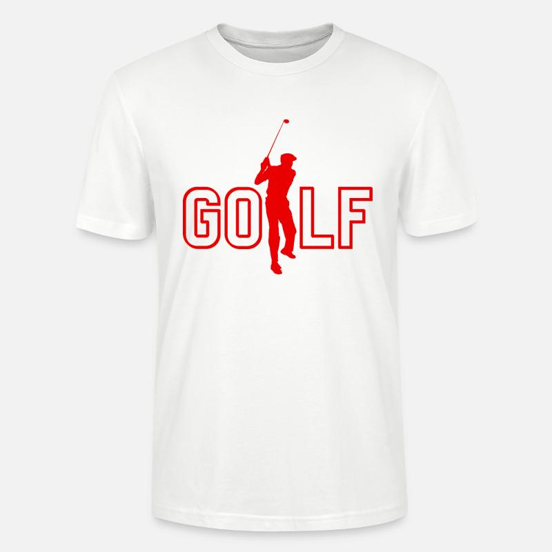 Golf - Golf Geschenkidee - Stanley/Stella Unisex Bio-T-Shirt CRAFTER - Weiß