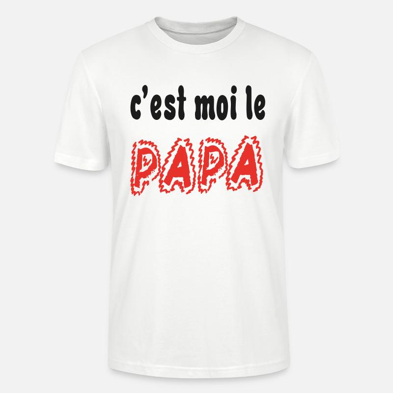 Ich bin der Papa - Stanley/Stella Unisex Bio-T-Shirt CRAFTER - Weiß