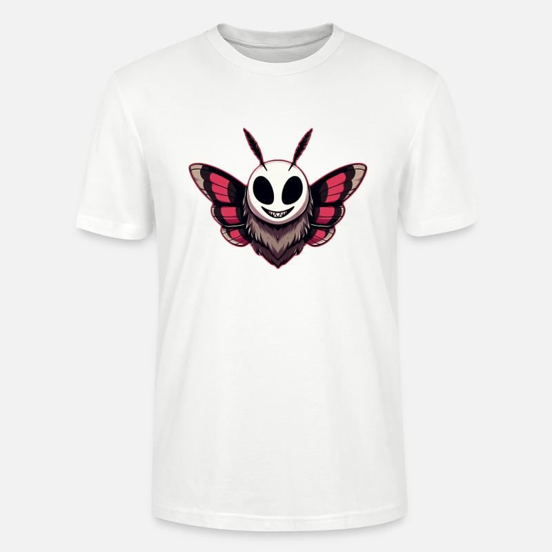 Böse Motte - Mothman Cryptid - Stanley/Stella Unisex Bio-T-Shirt CRAFTER - Weiß