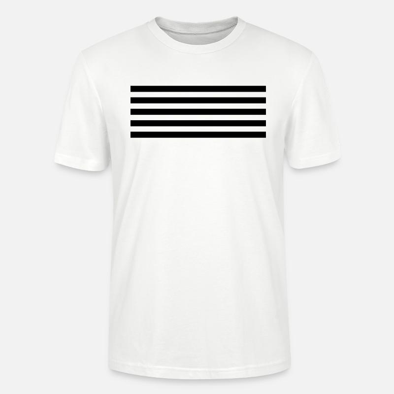 Gestreift - Stanley/Stella Unisex Bio-T-Shirt CRAFTER - Weiß