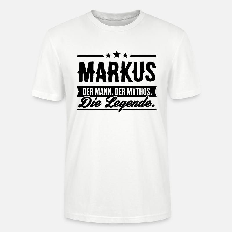 Mann Mythos Legende Markus - Stanley/Stella Unisex Bio-T-Shirt CRAFTER - Weiß