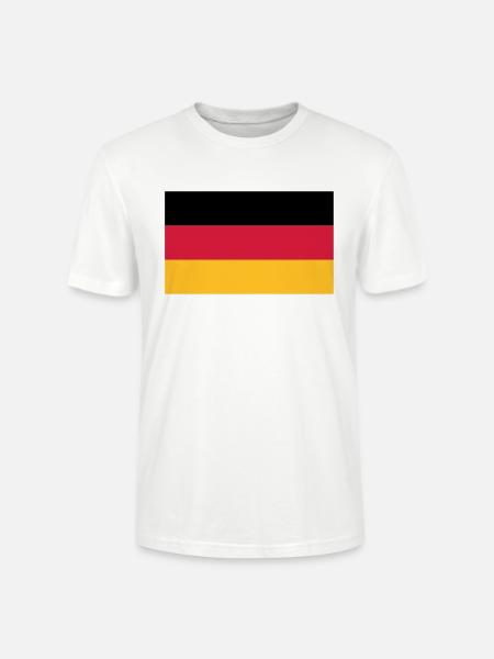 flag_german - Stanley/Stella CRAFTER Unisex Organic T-Shirt - white