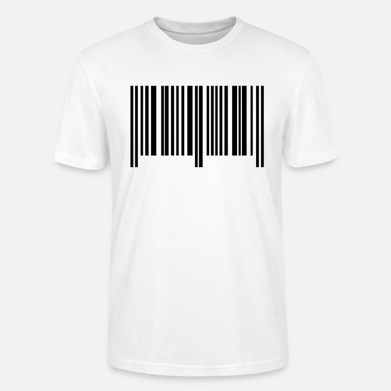barcode symbol - Stanley/Stella Unisex Bio-T-Shirt CRAFTER - Weiß
