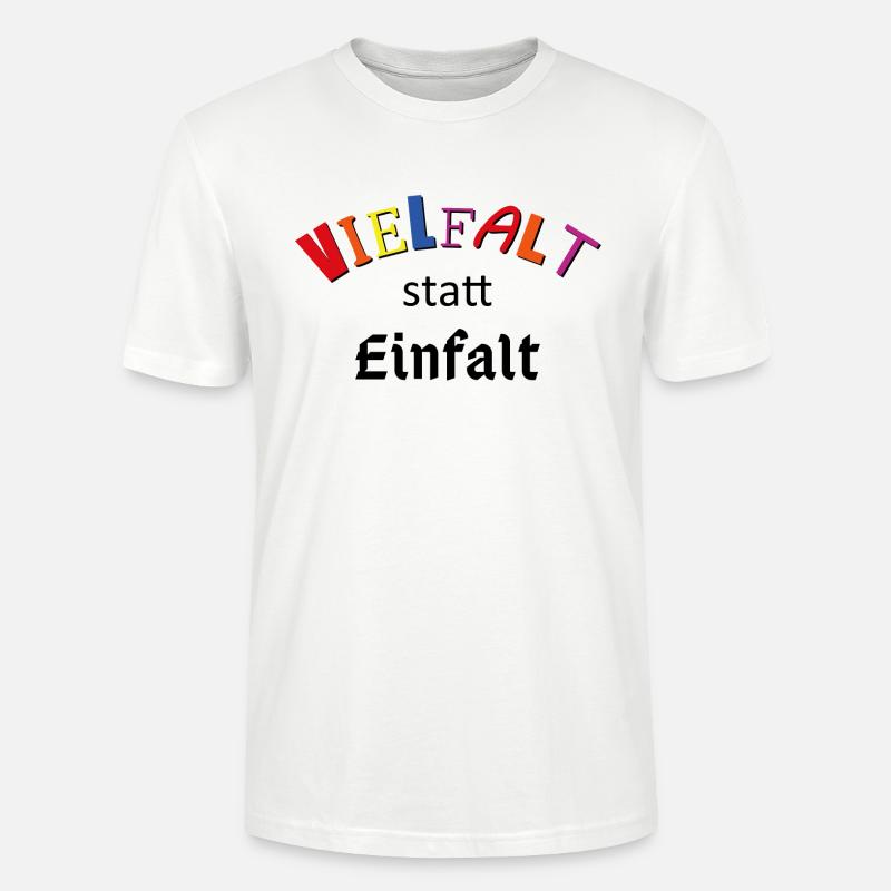 Vielfalt statt Einfalt - Stanley/Stella Unisex Bio-T-Shirt CRAFTER - Weiß
