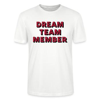 DREAM TEAM - T-shirt bio CRAFTER Stanley Stella Unisexe - blanc - Devant - Alina (178cm) & Michal (187cm)