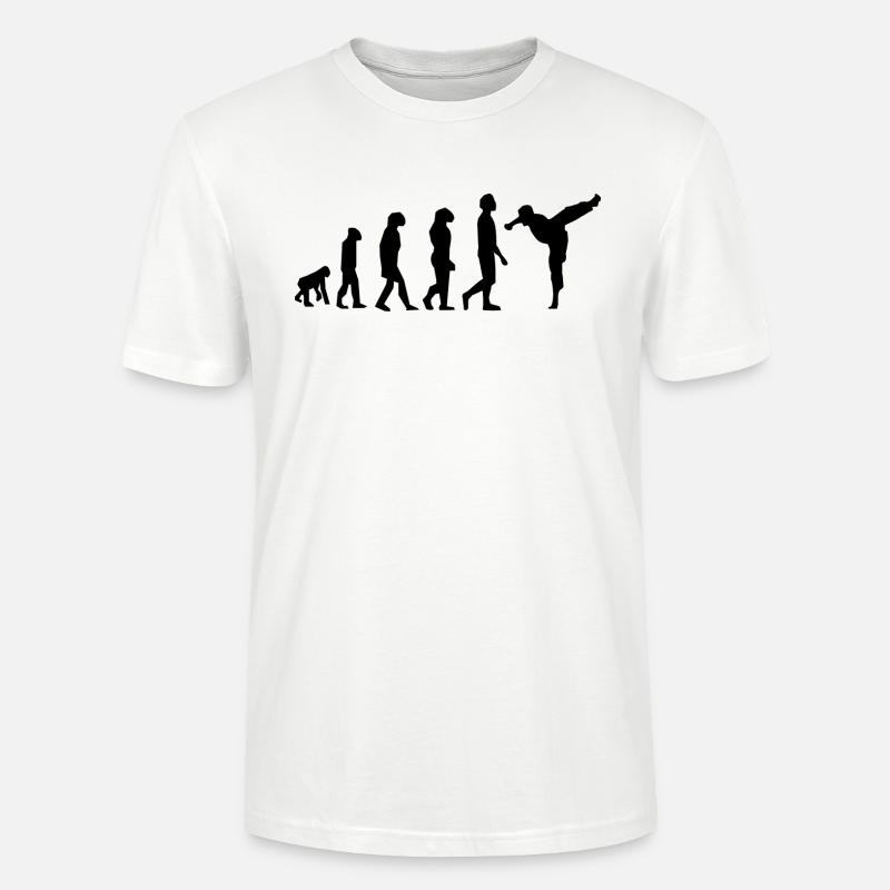Evolution der Kampfkünste - Stanley/Stella Unisex Bio-T-Shirt CRAFTER - Weiß
