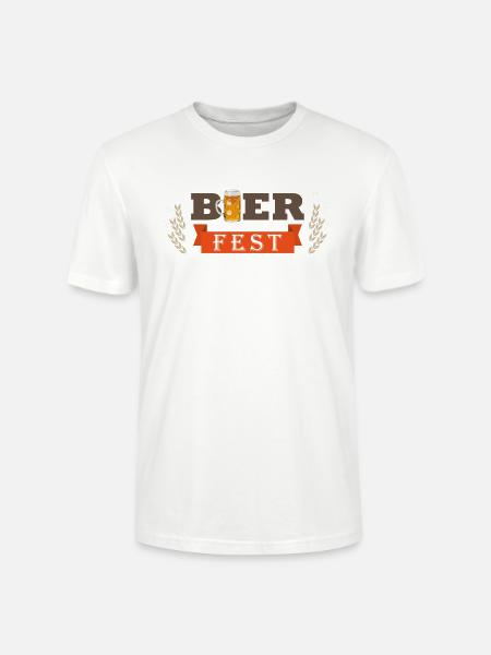 Bierfest Maßkrug - Stanley/Stella Unisex Bio-T-Shirt CRAFTER - Weiß