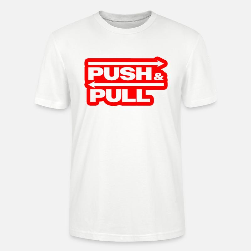 Push and Pull Red - Stanley/Stella Unisex Bio-T-Shirt CRAFTER - Weiß