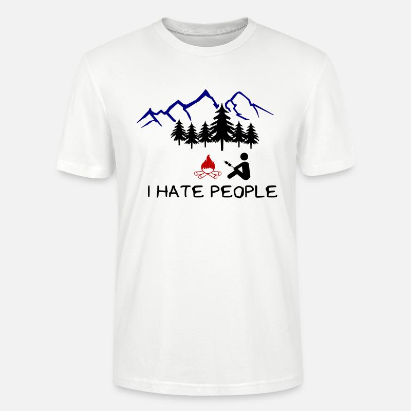i hate people 002 - Stanley/Stella Unisex Bio-T-Shirt CRAFTER - Weiß