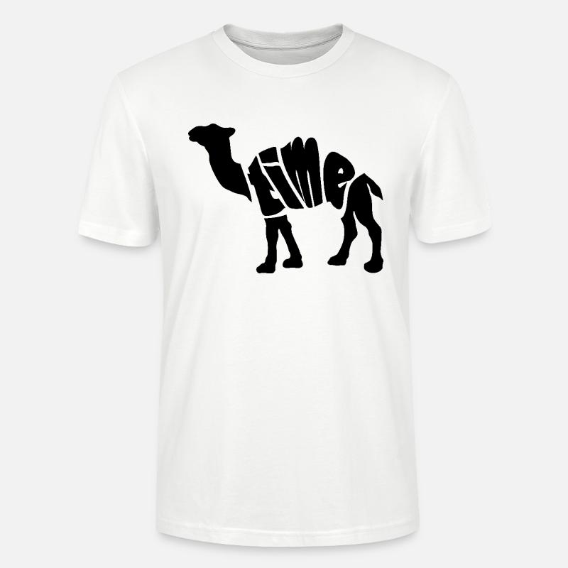 Time Kamel Geschenkidee/Motiv - Stanley/Stella Unisex Bio-T-Shirt CRAFTER - Weiß
