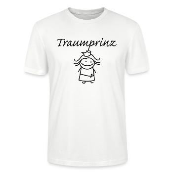 Traumprinz - Stanley/Stella Unisex Bio-T-Shirt CRAFTER - Weiß - Vorne - Alina (178cm) & Michal (187cm)