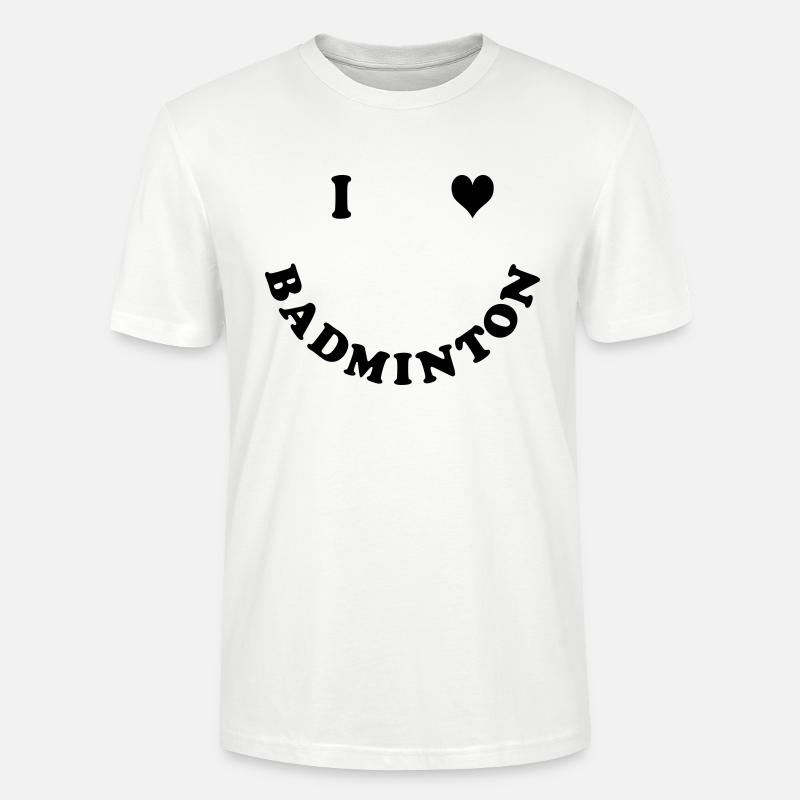 badminton - Stanley/Stella Unisex Bio-T-Shirt CRAFTER - Weiß