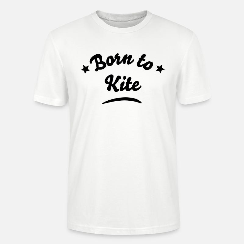 born to kite 01 - Stanley/Stella Unisex Bio-T-Shirt CRAFTER - Weiß