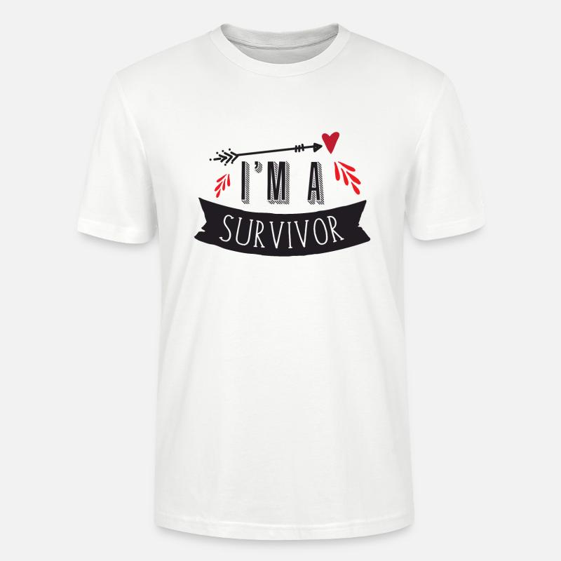 Ich bin ein Überlebender - Stanley/Stella Unisex Bio-T-Shirt CRAFTER - Weiß