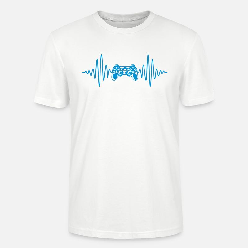 Frequenz Konsole Retro Controller - Stanley/Stella Unisex Bio-T-Shirt CRAFTER - Weiß