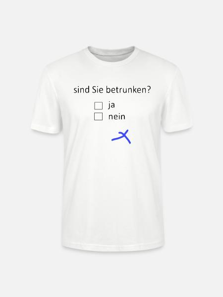 sind Sie betrunken? - Stanley/Stella Unisex Bio-T-Shirt CRAFTER - Weiß