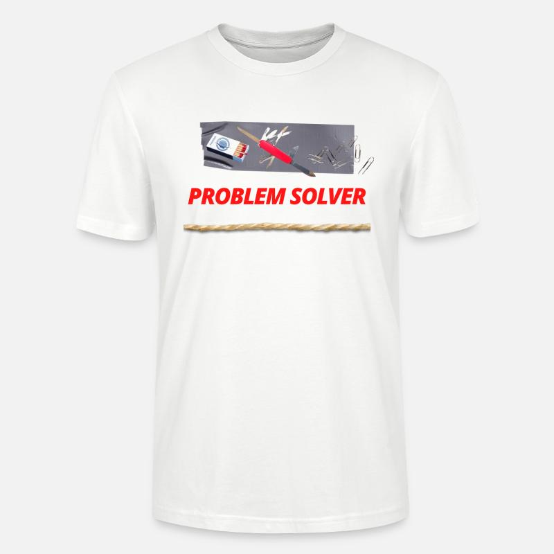 PROBLEM SOLVER TOOLS - Stanley/Stella CRAFTER Unisex Organic T-Shirt - white