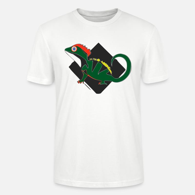 Die Eidechse - Stanley/Stella Unisex Bio-T-Shirt CRAFTER - Weiß