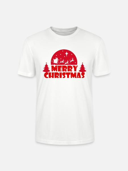 Frohe Weihnachten - Stanley/Stella Unisex Bio-T-Shirt CRAFTER - Weiß