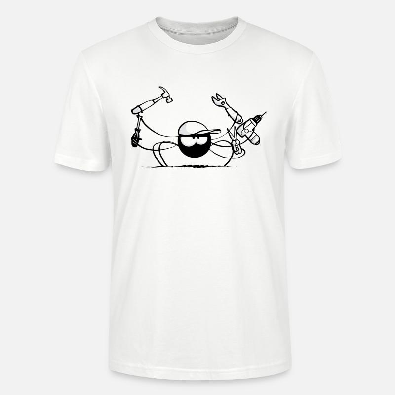 Beth die Spinne - Die DIY - Stanley/Stella Unisex Bio-T-Shirt CRAFTER - Weiß