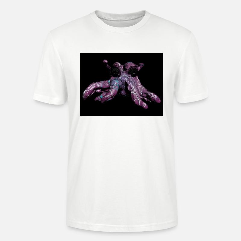 Krake oktopuss - Stanley/Stella Unisex Bio-T-Shirt CRAFTER - Weiß