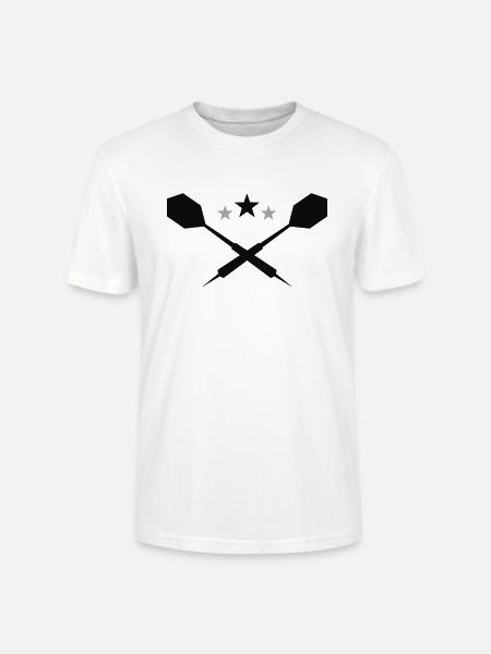 Dart Pfeile - zweifarbig - Stanley/Stella Unisex Bio-T-Shirt CRAFTER - Weiß