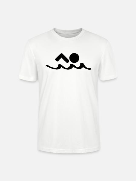 schwimmen - Stanley/Stella Unisex Bio-T-Shirt CRAFTER - Weiß