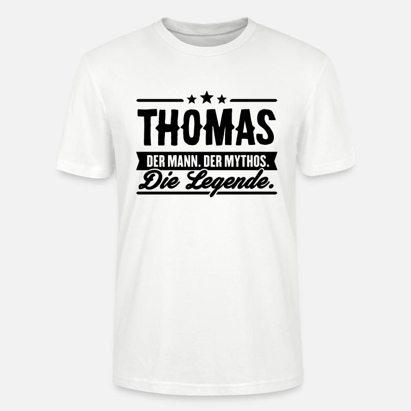 Mann Mythos Legende Thomas - Stanley/Stella Unisex Bio-T-Shirt CRAFTER - Weiß