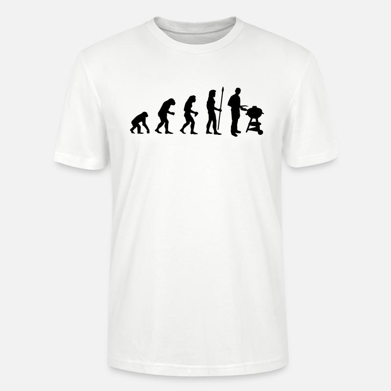 evolution_grill1 - Stanley/Stella Unisex Bio-T-Shirt CRAFTER - Weiß