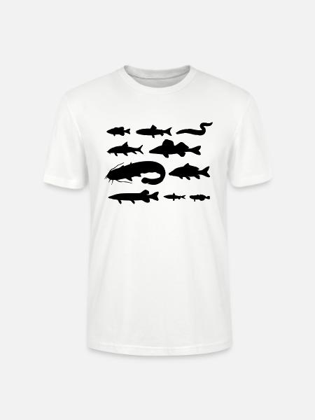 Fische in Deutschland - Stanley/Stella Unisex Bio-T-Shirt CRAFTER - Weiß