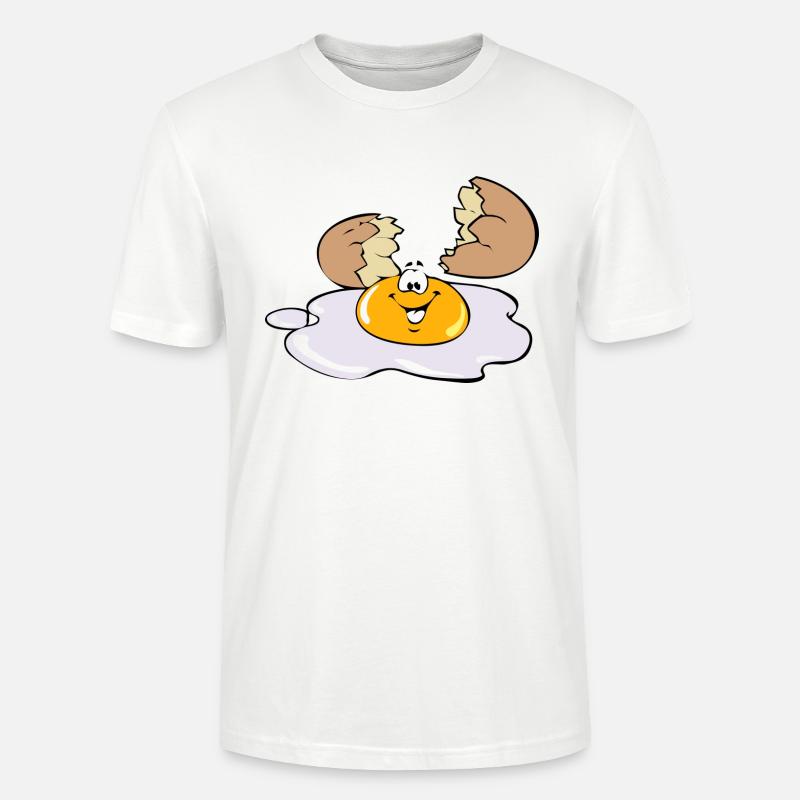Spiegelei Ei Egg - Stanley/Stella Unisex Bio-T-Shirt CRAFTER - Weiß