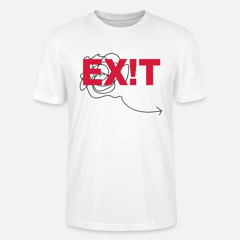 EXIT - Stanley/Stella CRAFTER Unisex Organic T-Shirt - white