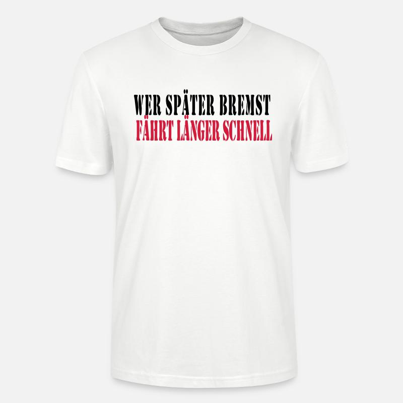 wer_spaeter_bremst_faehr - Stanley/Stella Unisex Bio-T-Shirt CRAFTER - Weiß