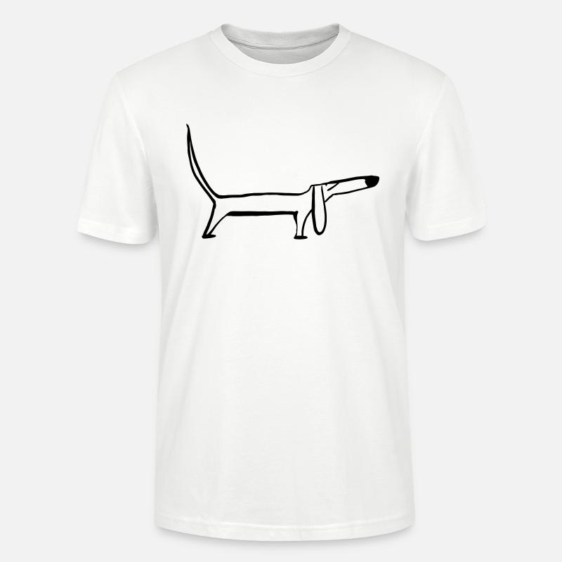 Dackel - Stanley/Stella Unisex Bio-T-Shirt CRAFTER - Weiß