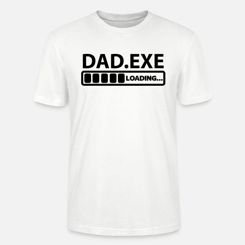 dad exe loading - T-shirt bio CRAFTER Stanley Stella Unisexe - blanc
