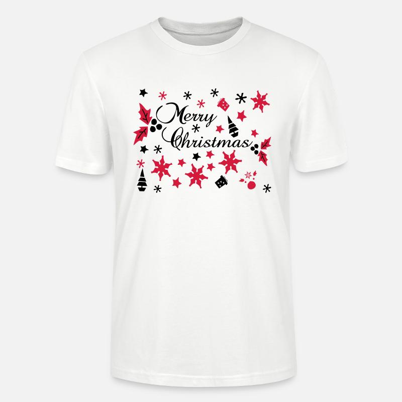 Frohe Weihnachten Dekorsätze - Stanley/Stella Unisex Bio-T-Shirt CRAFTER - Weiß