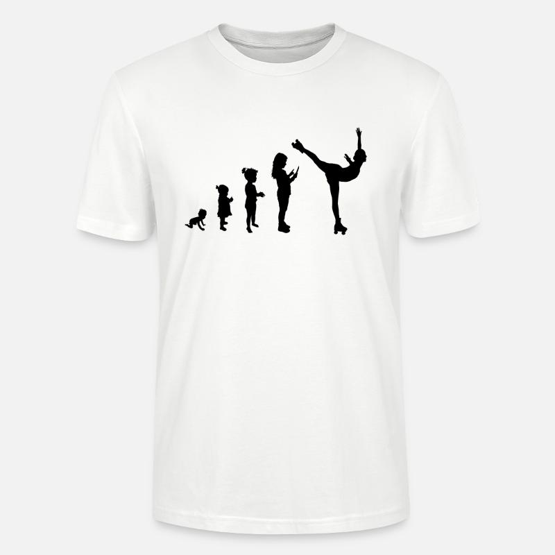 Evolution roller skating 1 - T-shirt bio CRAFTER Stanley Stella Unisexe - blanc