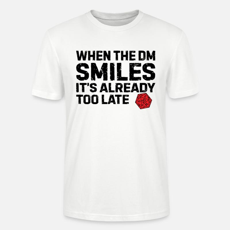 Smiles Nerd RPG Geek Gift - T-shirt bio CRAFTER Stanley Stella Unisexe - blanc