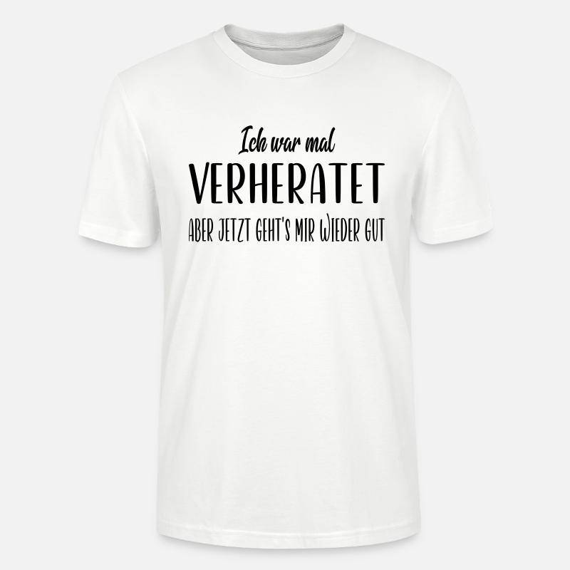 Ich war mal verheiratet - Stanley/Stella Unisex Bio-T-Shirt CRAFTER - Weiß