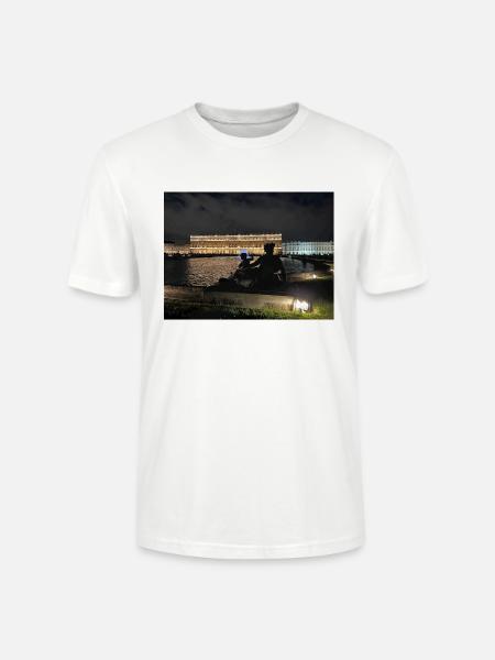Schloss Versailles bei Nacht - Stanley/Stella Unisex Bio-T-Shirt CRAFTER - Weiß