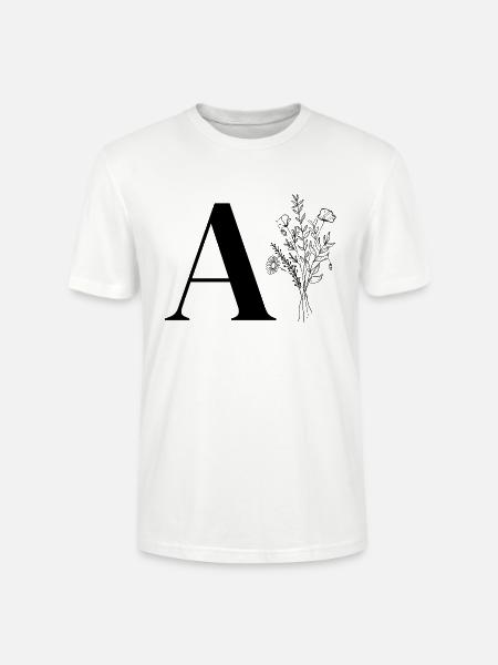 Minimalist Flower Bag - Stanley/Stella CRAFTER Unisex Organic T-Shirt - white