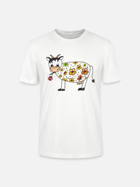 Vache - T-shirt bio CRAFTER Stanley Stella Unisexe - blanc