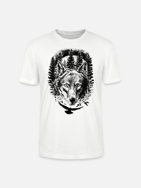 AD Wolf - Stanley/Stella Unisex Bio-T-Shirt CRAFTER - Weiß