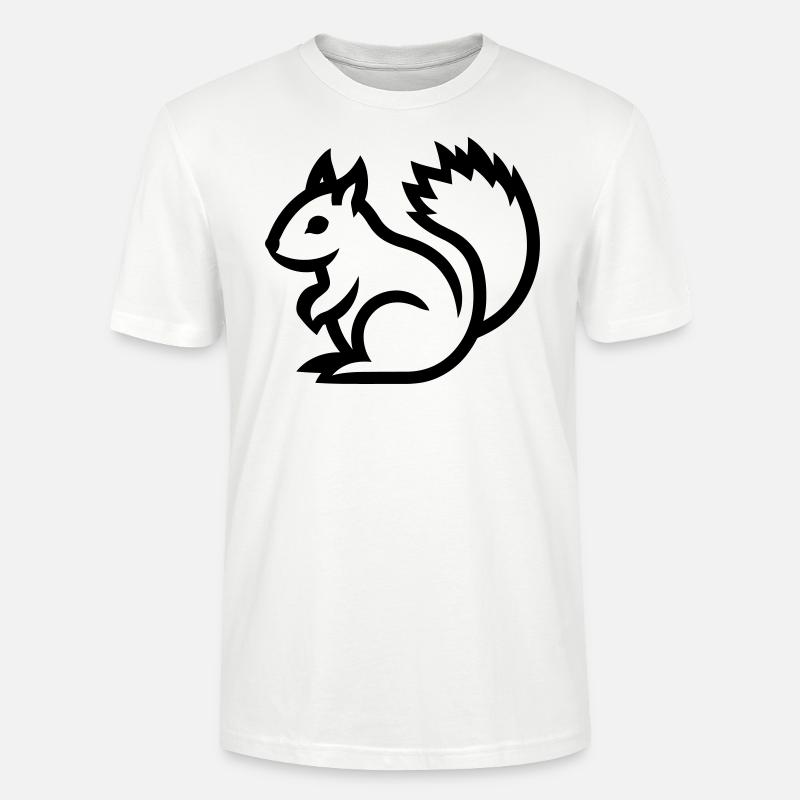 Eichhörnchen - Stanley/Stella Unisex Bio-T-Shirt CRAFTER - Weiß
