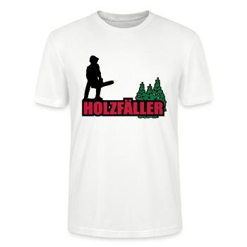 holzfäller - Stanley/Stella Unisex Bio-T-Shirt CRAFTER - Weiß - Vorne - Alina (178cm) & Michal (187cm)