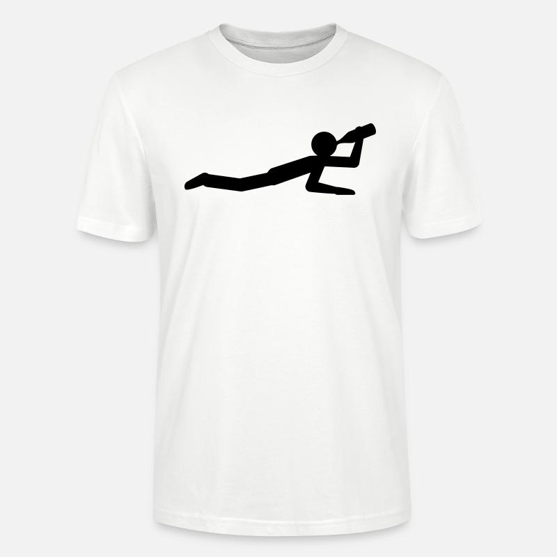 Drunkard On The Ground - Stanley/Stella Unisex Bio-T-Shirt CRAFTER - Weiß
