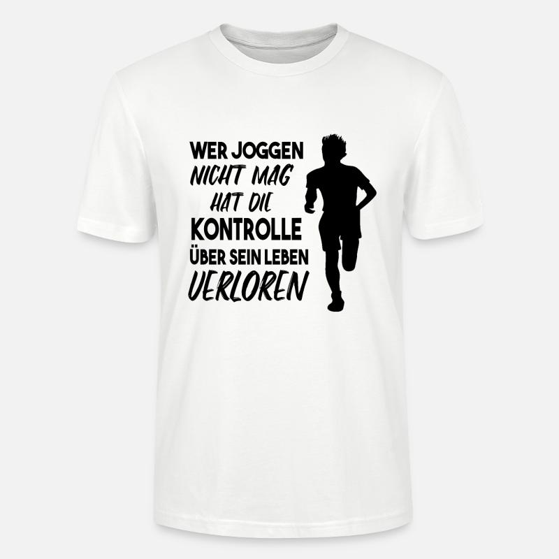 Joggen Jogger Spruch Geschenkidee - Stanley/Stella Unisex Bio-T-Shirt CRAFTER - Weiß