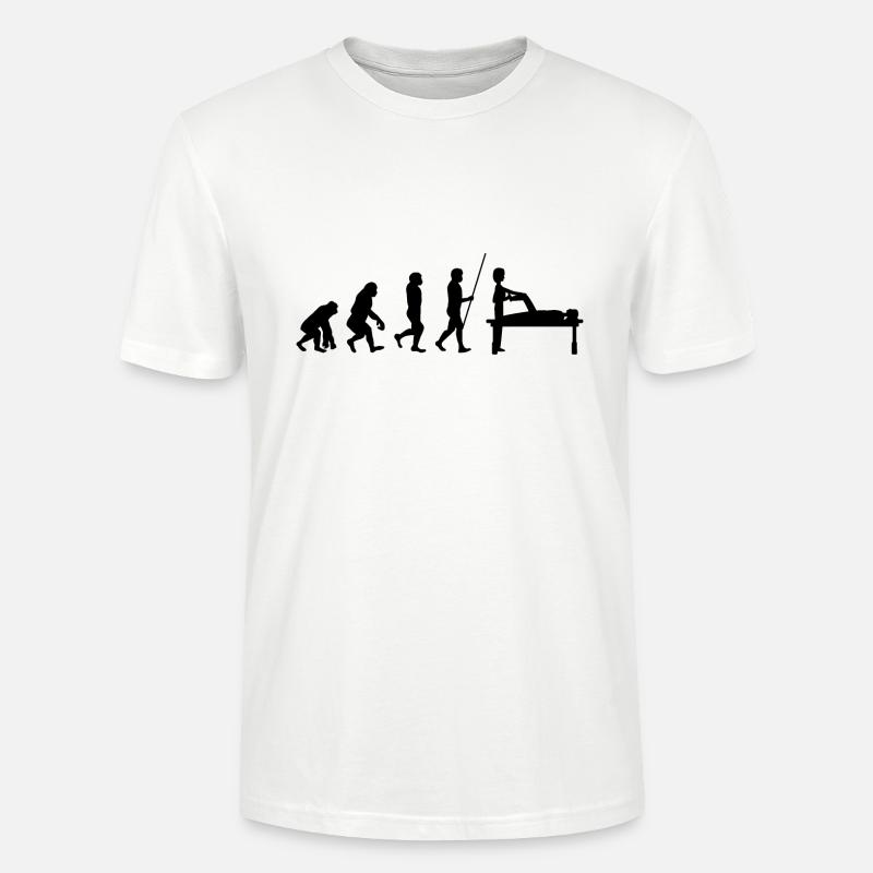 Physiothérapeute Phyio Evolution - T-shirt bio CRAFTER Stanley Stella Unisexe - blanc