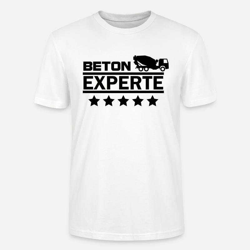 beton experte - Stanley/Stella Unisex Bio-T-Shirt CRAFTER - Weiß